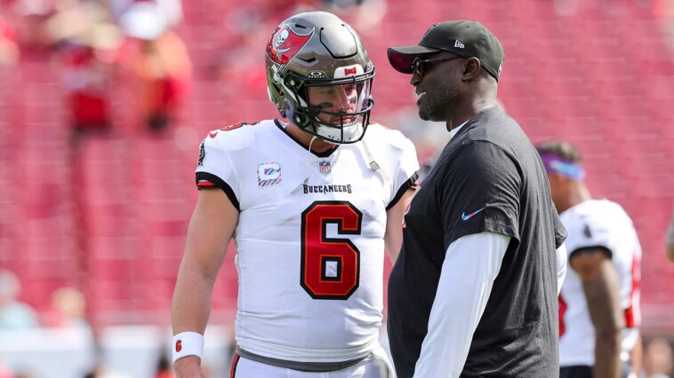 buccaneers-head-coach-blunt-about-baker-mayfield’s-play-as-team-faces-playoff-elimination
