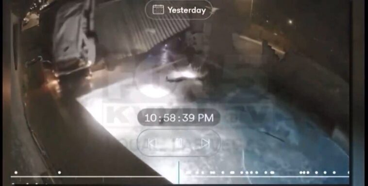 wild-video:-speeding-car-crashes-through-backyard-wall,-flips-over,-ejects-driver-into-pool