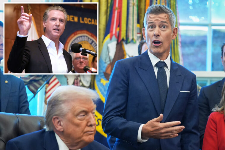 trump-chief-blasts-newsom-for-‘lying’-—-says-california-must-yank-illegal-trucker-licenses-without-delay