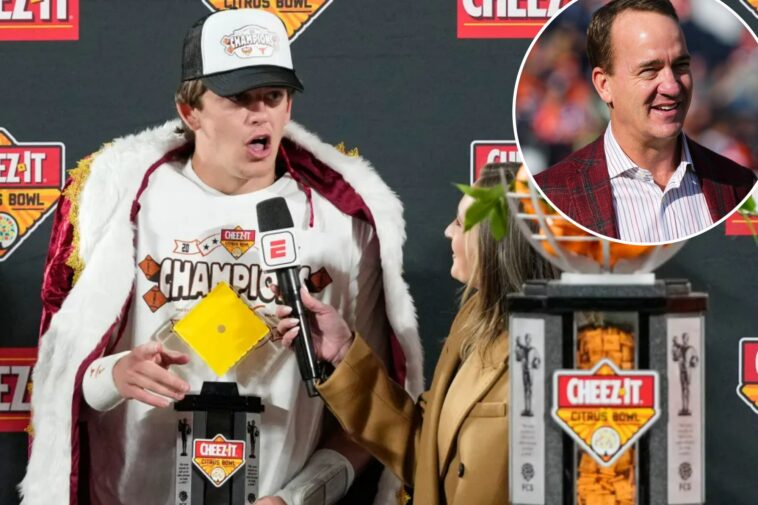 arch-manning-zings-uncle-peyton-after-dominant-citrus-bowl-win