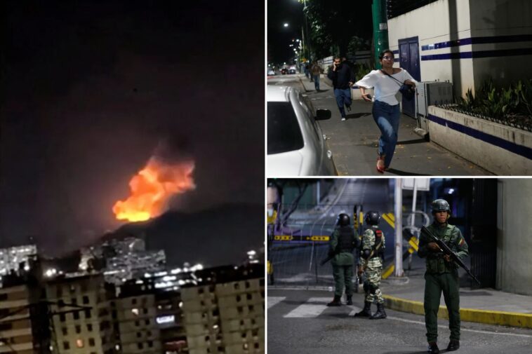 at-least-7-explosions-and-low-flying-aircraft-are-heard-in-venezuela’s-caracas