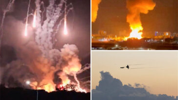 video-shows-venezuela’s-night-sky-engulfed-in-flames-after-us-strikes,-capture-of-dictator-nicolas-maduro