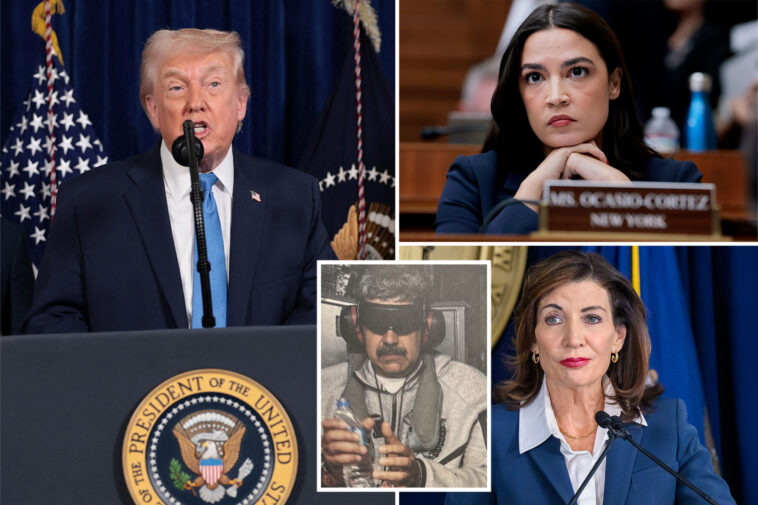 trump-brushes-off-concerns-about-legality-of-us-operations-in-venezuela-—-as-aoc,-hochul-decry-admin’s-arrest-of-nicolas-maduro