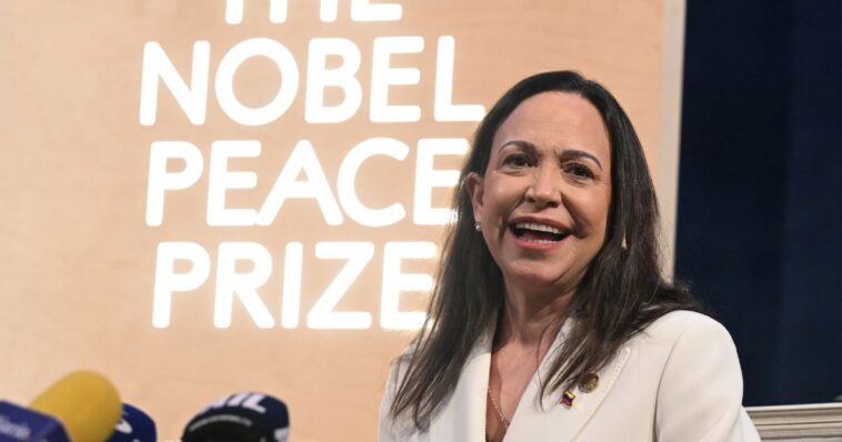nobel-winning-venezuelan-opposition-leader-humiliates-democrats:-‘the-hour-of-freedom-has-arrived’
