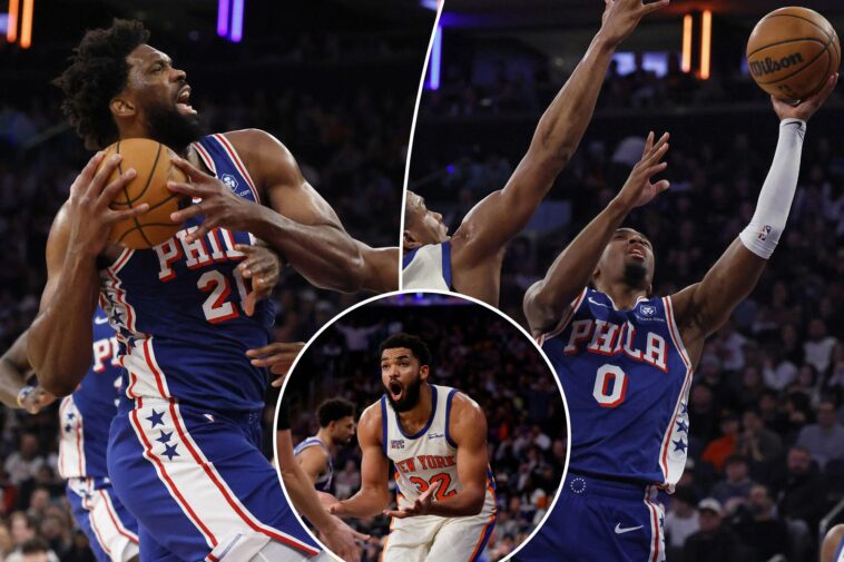 knicks-outgunned-by-76ers,-tyrese-maxey-as-losing-skid-hits-three