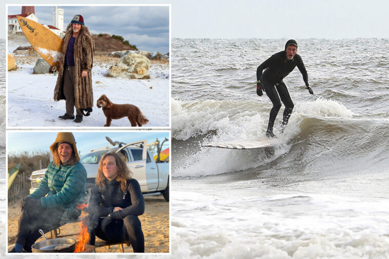 inside-li’s-own-‘point-break’-where-brave,-winter-surfers-catch-waves-with-snow-on-the-ground:-‘this-can-kill-you’