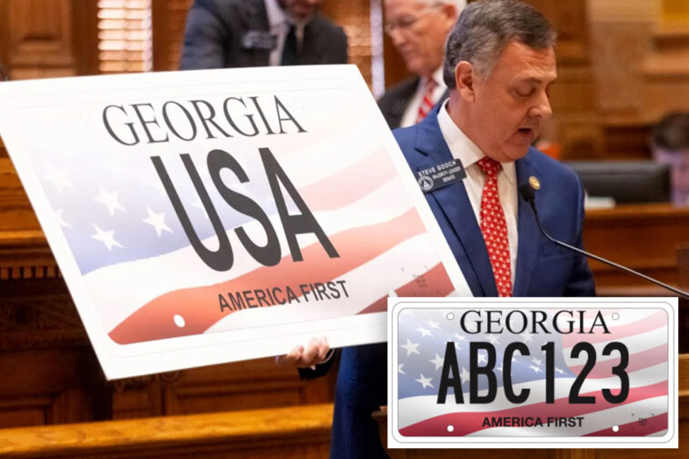 georgia-unveils-‘america-first’-license-plate-ahead-of-the-country’s-250th-birthday