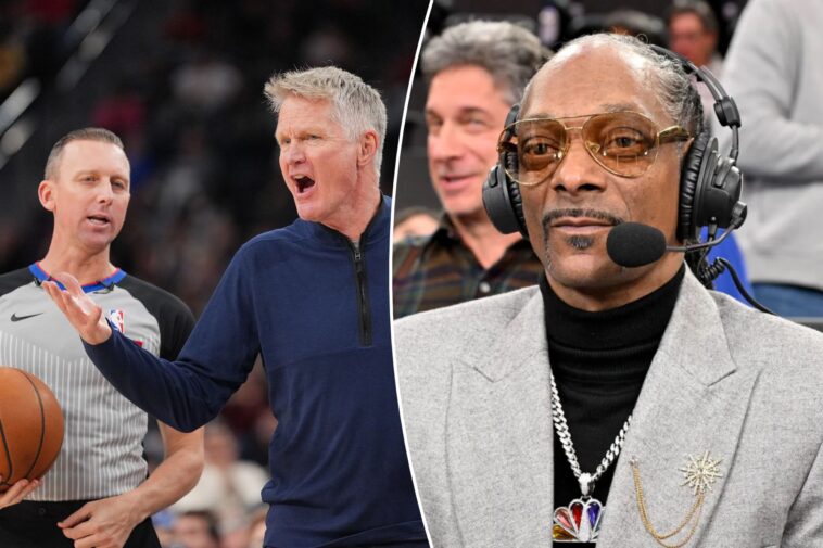 snoop-dogg-delivers-epic-play-by-play-of-steve-kerr-ejection-in-wild-nba-call