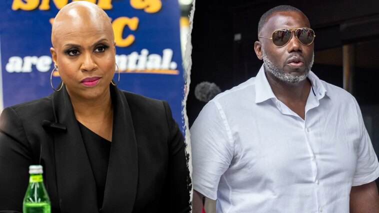 ‘squad’-rep-ayanna-pressley’s-ex-con-husband-slaps-phone-out-of-man’s-hands-as-he-tries-to-ask-her-a-question