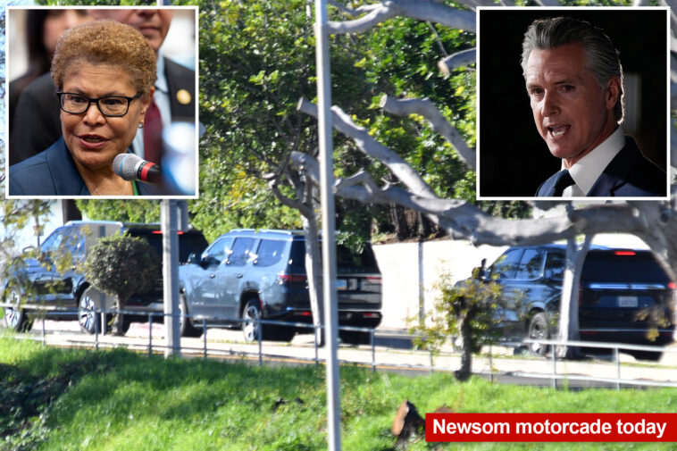 governor-newsom,-mayor-bass-duck-angry-protesters-during-palisades-fire-anniversary