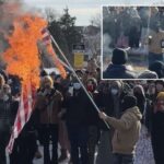 protester-burns-american-flag-in-minneapolis-after-ice-agent-shoots,-kills-woman