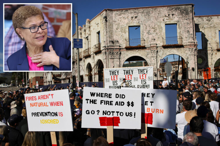 la-mayor-bass-brushes-off-palisades-fire-protests,-claims-locals-are-‘profiting’