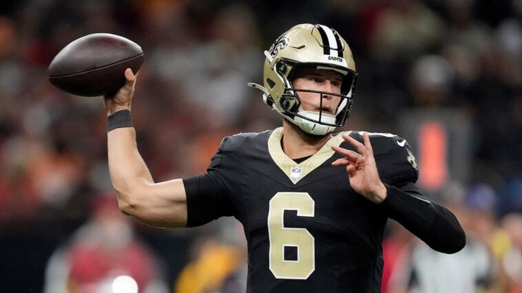 saints-commit-to-tyler-shough-as-starting-quarterback-for-2026-after-strong-finish-to-rookie-year