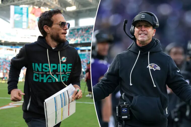 why-john-harbaugh-had-nothing-to-do-with-mike-mcdaniel’s-dolphins-firing:-insider