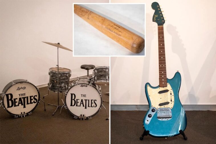 ‘ed-sullivan-show’-beatles-drumkit,-elton-john’s-steinway-piano-and-more-to-be-sold-at-historic-nyc-auction