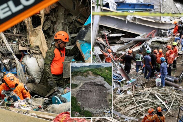 philippines-rescuers-detect-‘signs-of-life’-in-garbage-avalanche-that-killed-4-and-left-dozens-missing
