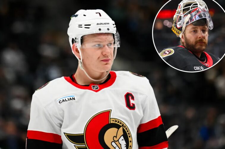 senators’-brady-tkachuk-slams-‘bulls–t’-rumors-surrounding-linus-ullmark’s-absence