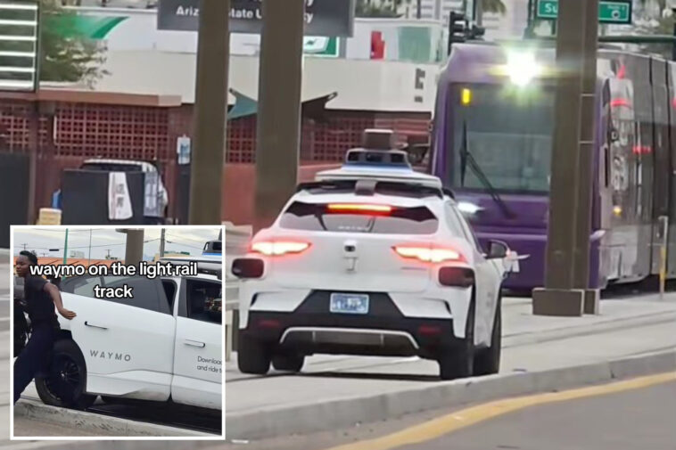 waymo-rider-flees-when-self-driving-car-gets-stuck-on-tracks-near-oncoming-train:-‘what-an-idiot’