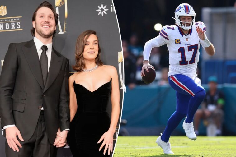 hailee-steinfeld-preps-for-golden-globes-as-josh-allen-leads-bills-in-jaguars-playoff-clash