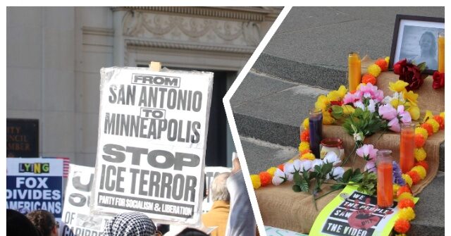 watch:-san-antonio-socialists-build-shrine-to-woman-shot-after-charging-ice-agent-with-car