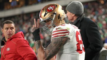 49ers’-george-kittle-carted-off-field-with-achilles-injury-during-wild-card-round-vs-eagles:-reports