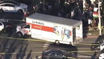 watch:-u-haul-driver-rams-through-protestors-in-los-angeles