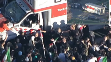 u-haul-plows-into-massive-crowd-at-iran-protest-in-la-—-as-demonstrators-attack-driver,-chaotic-video-shows