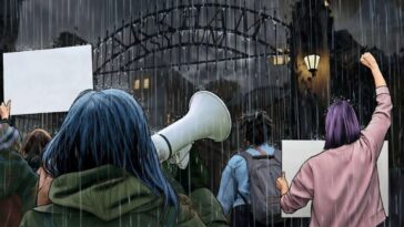gotham’s-liberal-women-gather-outside-arkham-to-protest-arrest-of-the-joker