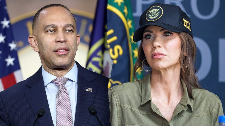 jeffries-says-dhs-secretary-noem-‘should-be-run-out-of-town’-amid-ice-shooting-backlash