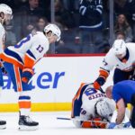 islanders’-matthew-schaefer-likely-ok-after-two-injury-scares