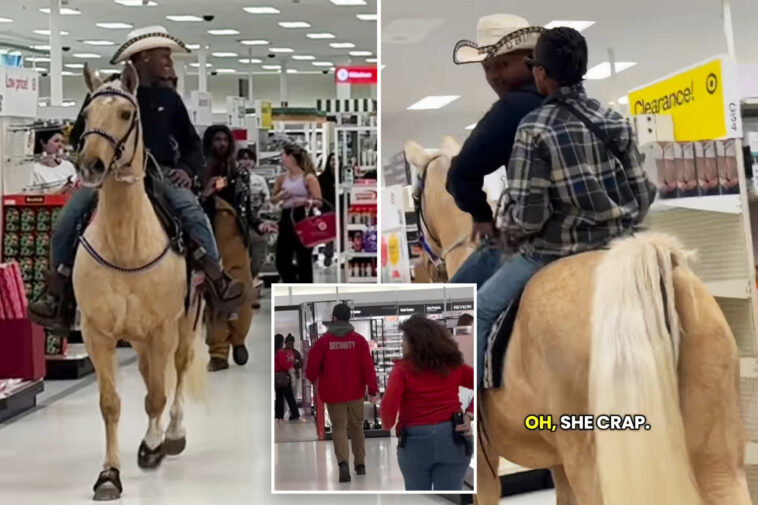 cowboy-gallops-through-target-on-horseback-leaving-staff-to-clean-up-mess