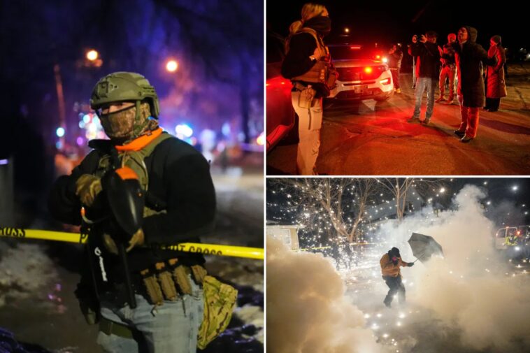 minneapolis-anti-ice-protesters-hurl-fireworks,-rocks-at-officers-following-shooting-of-venezuelan-migrant