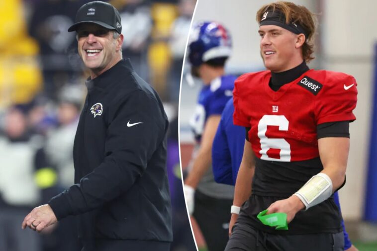 john-harbaugh-and-jaxson-dart-met-for-2-hours-before-giants-coaching-decision