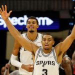 victor-wembanyama,-keldon-johnson-shaved-each-other’s-heads-following-loss-to-okc