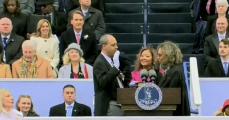 watch:-jay-jones-sworn-in-as-virginia-attorney-general,-despite-leaked-texts-fantasizing-about-children-of-conservatives-being-murdered