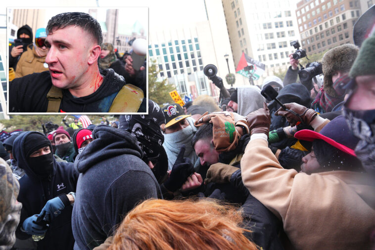 lefty-protesters-allegedly-stab-jan.-6-rioter,-gop-candidate-who-shouted-‘we-deserve-a-future-for-white-americans’
