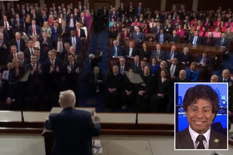 democrat-rep.-shri-thanedar-slammed-for-staying-seated-during-trump-speech-honoring-victims’-families