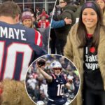 drake-maye-embraces-wife-in-snowy-scene-before-patriots-texans-playoff-clash