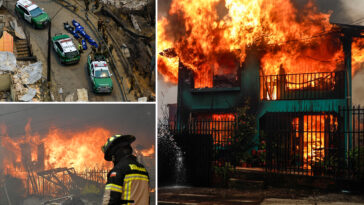 wildfires-race-across-chile,-leaving-18-dead-and-forcing-thousands-to-flee