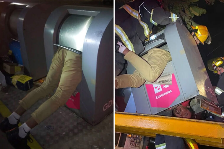 man-rescued-after-getting-stuck-in-anti-vandal-trash-container-with-just-his-legs-dangling-out