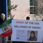 protesters-gather-outside-atlanta’s-emory-university-to-rail-against-iranian-official’s-daughter’s-employment