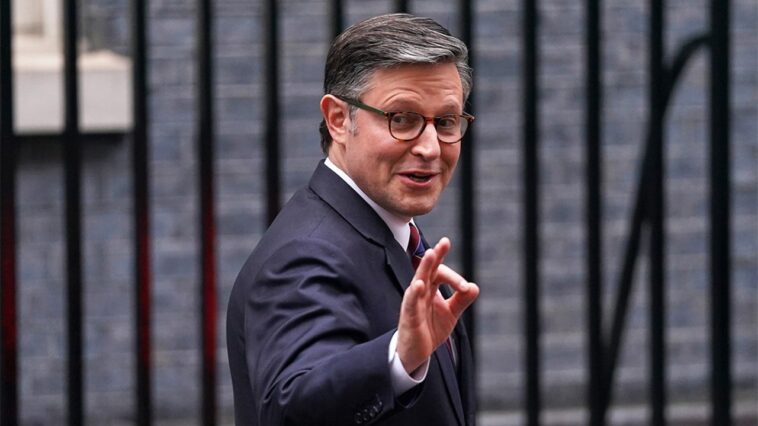 house-speaker-mike-johnson-tells-british-parliament-he-came-to-‘calm-the-waters’