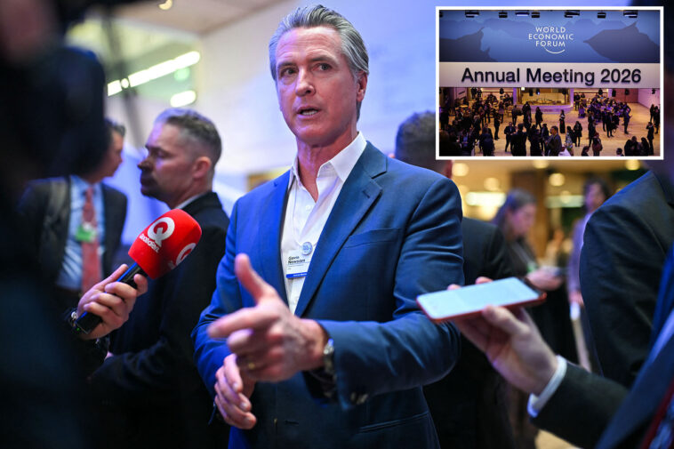 newsom-slams-world-leaders-for-trump-response-at-elite-davos-summit:-‘i-should-have-brought-a-bunch-of-kneepads’
