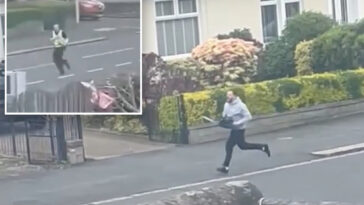 insane-video-shows-maniac-chasing-cop-with-chainsaw:-i-thought-he-would-‘chop-my-head-off’