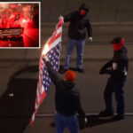 swiss-agitators-torch-us-flag,-target-american-businesses-ahead-of-trump’s-trip-to-davos