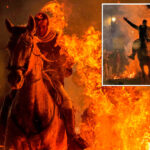 horses-leap-through-flames,-beer-and-wine-flow-at-ancient-annual-‘las-luminarias’-bash-in-spain