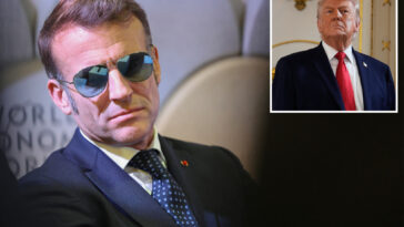 macron-sports-bizarre-aviator-specs-at-swiss-world-forum-to-hide-mysterious-eye-condition