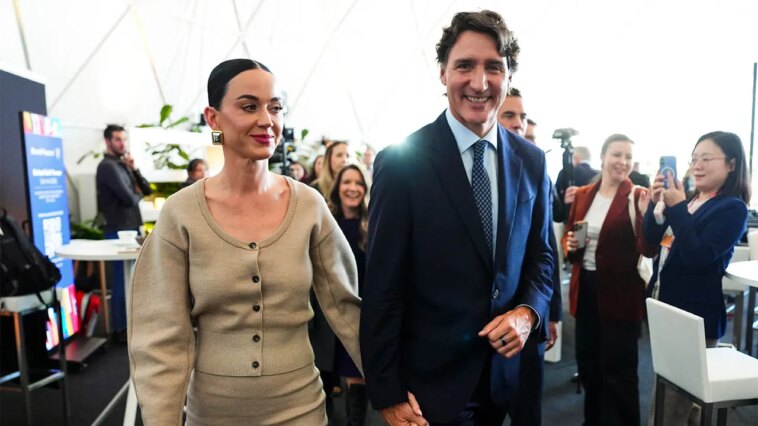 katy-perry,-justin-trudeau-hold-hands-during-appearance-at-world-economic-forum-in-davos