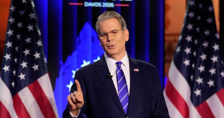 watch:-scott-bessent-unleashes-on-gavin-newsom-at-davos,-gives-him-a-painful-new-nickname