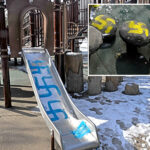 vile-antisemites-repeatedly-scrawl-swastikas-across-playground-in-heavily-jewish-nyc-neighborhood